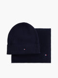 Coffret cadeau écharpe et bonnet Hilfiger