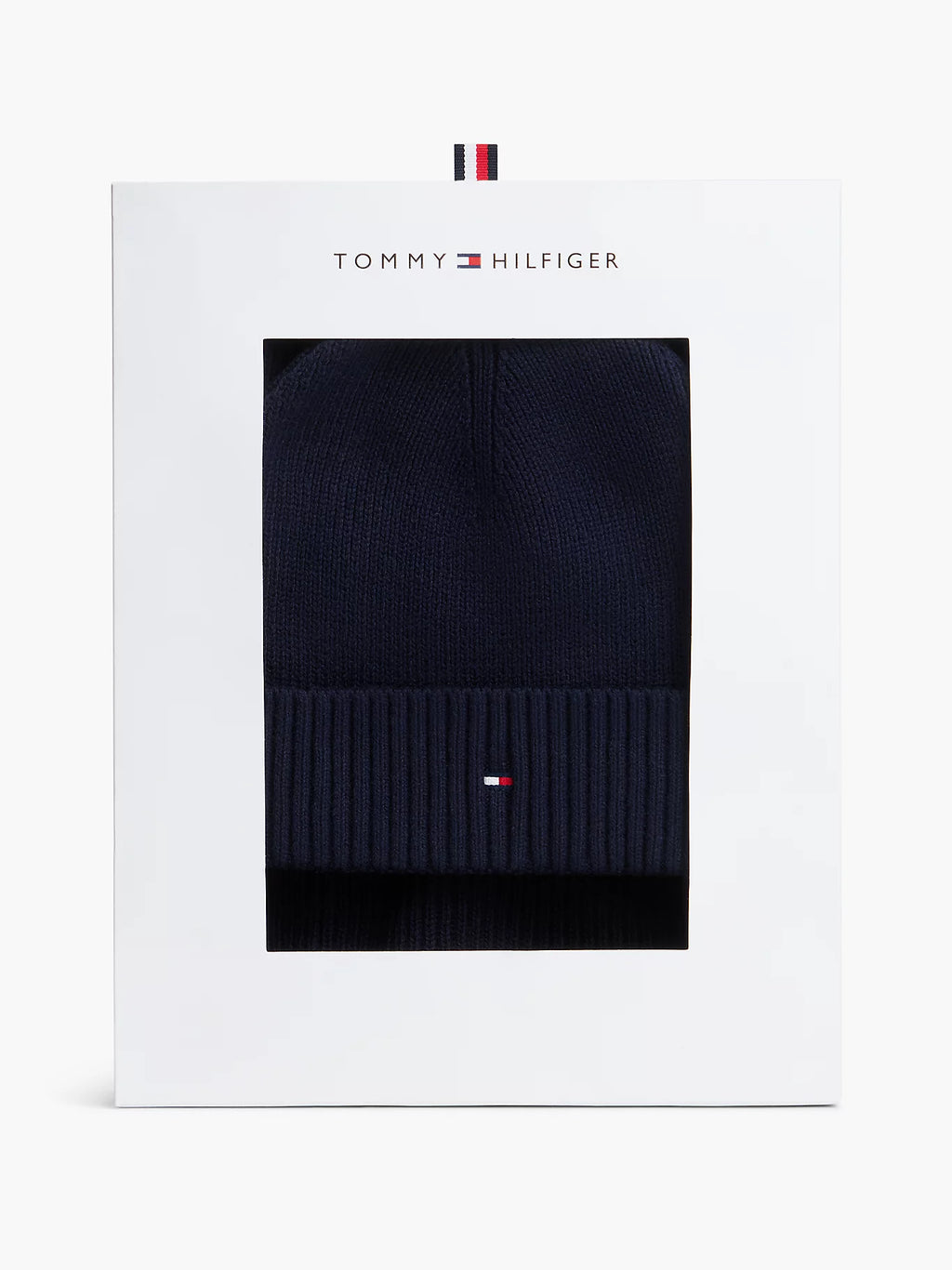 Coffret cadeau écharpe et bonnet Hilfiger