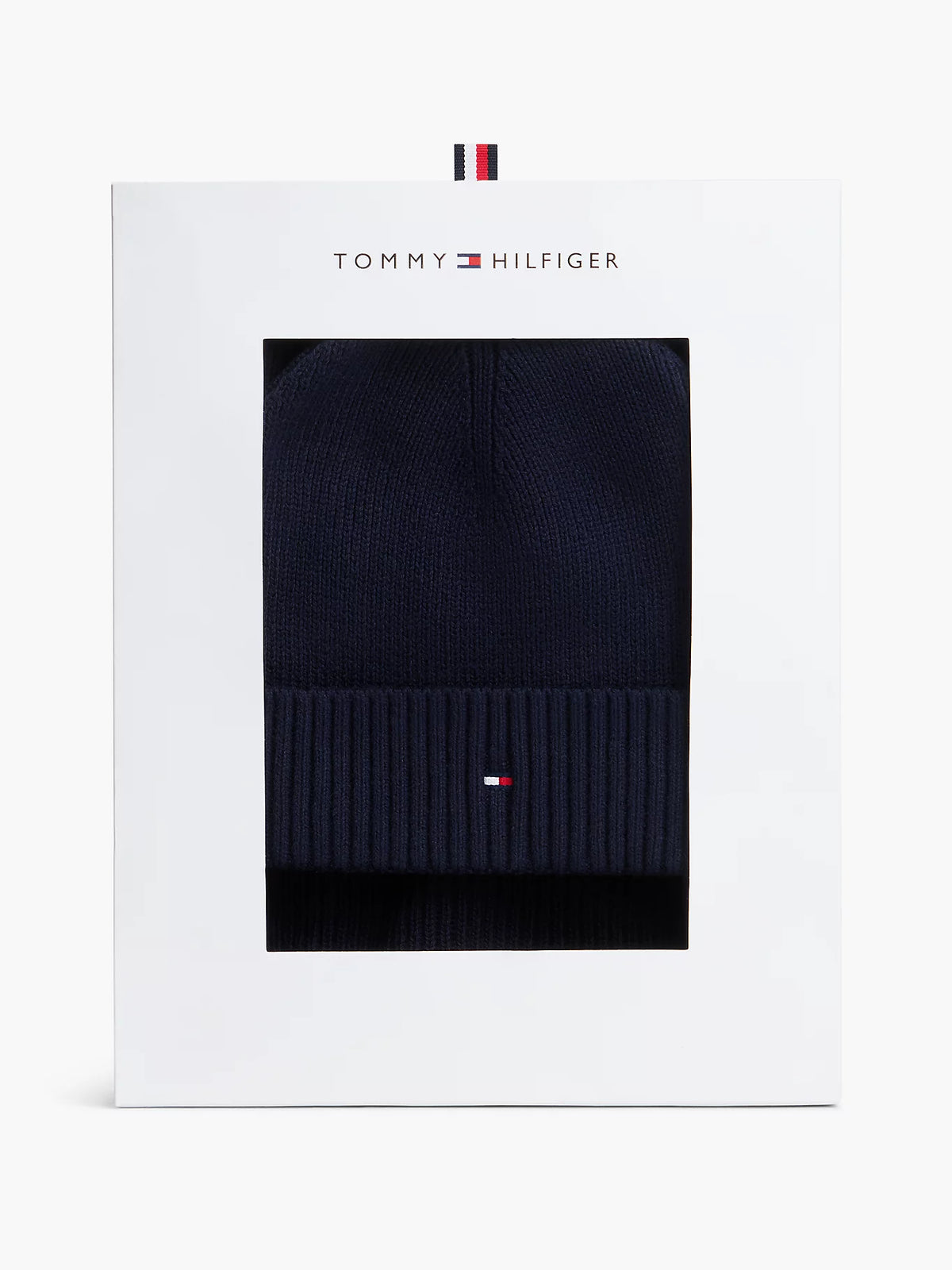 Coffret cadeau écharpe et bonnet Hilfiger