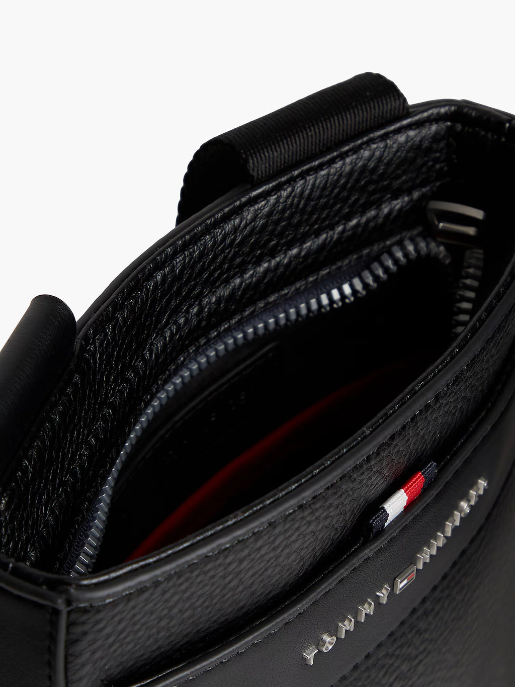 Sac texturé à bandoulière et logo