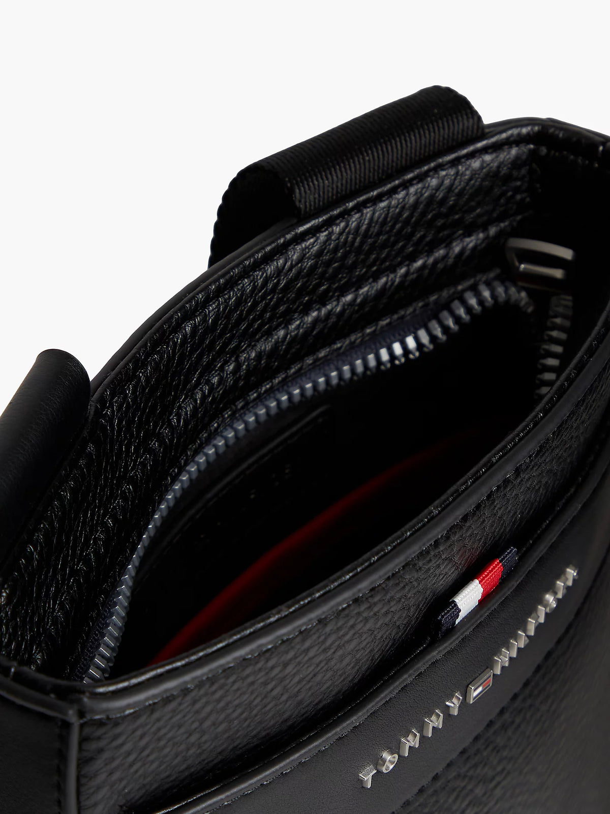 Sac texturé à bandoulière et logo