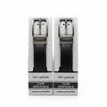 Ceinture cuir noir Ted Lapidus