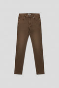 Jeans Skinny marron femme