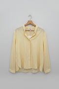 Chemisier femme rayure jaune