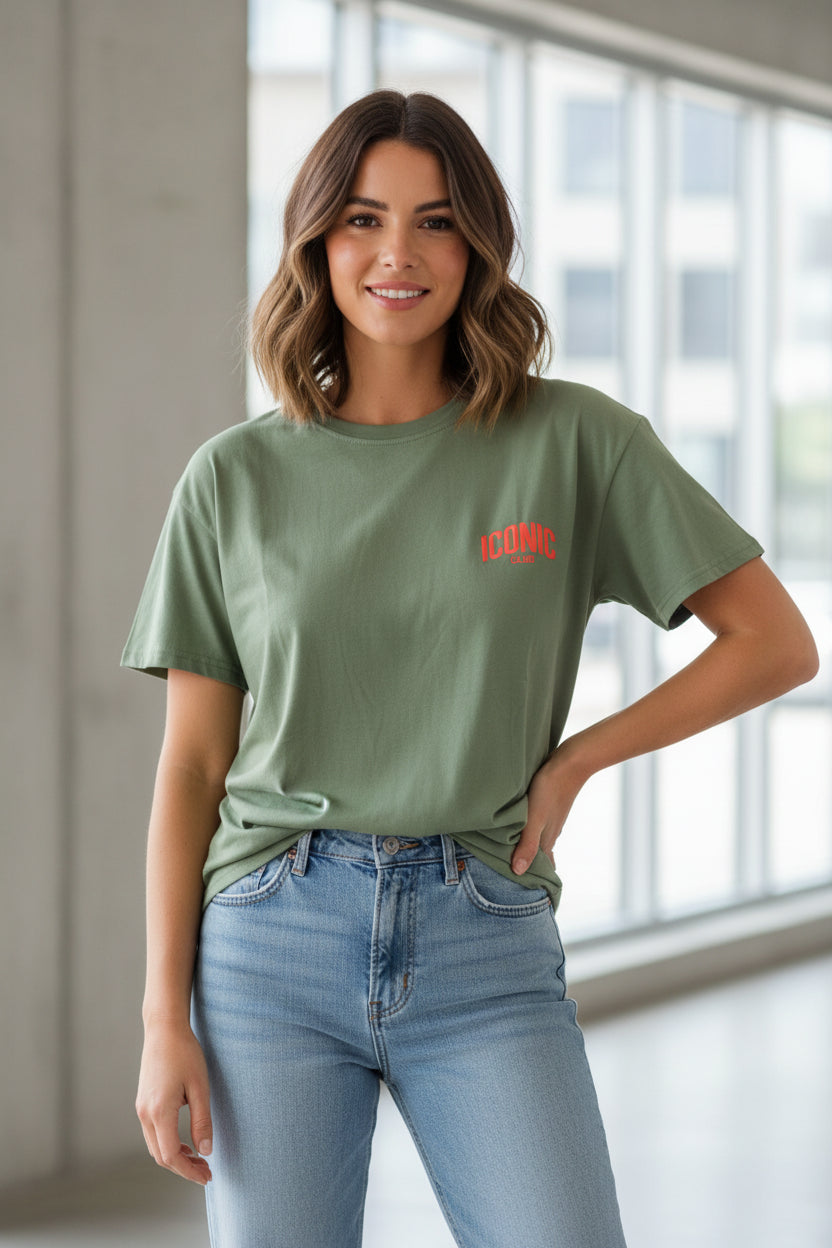 T-shirt femme Iconic vert