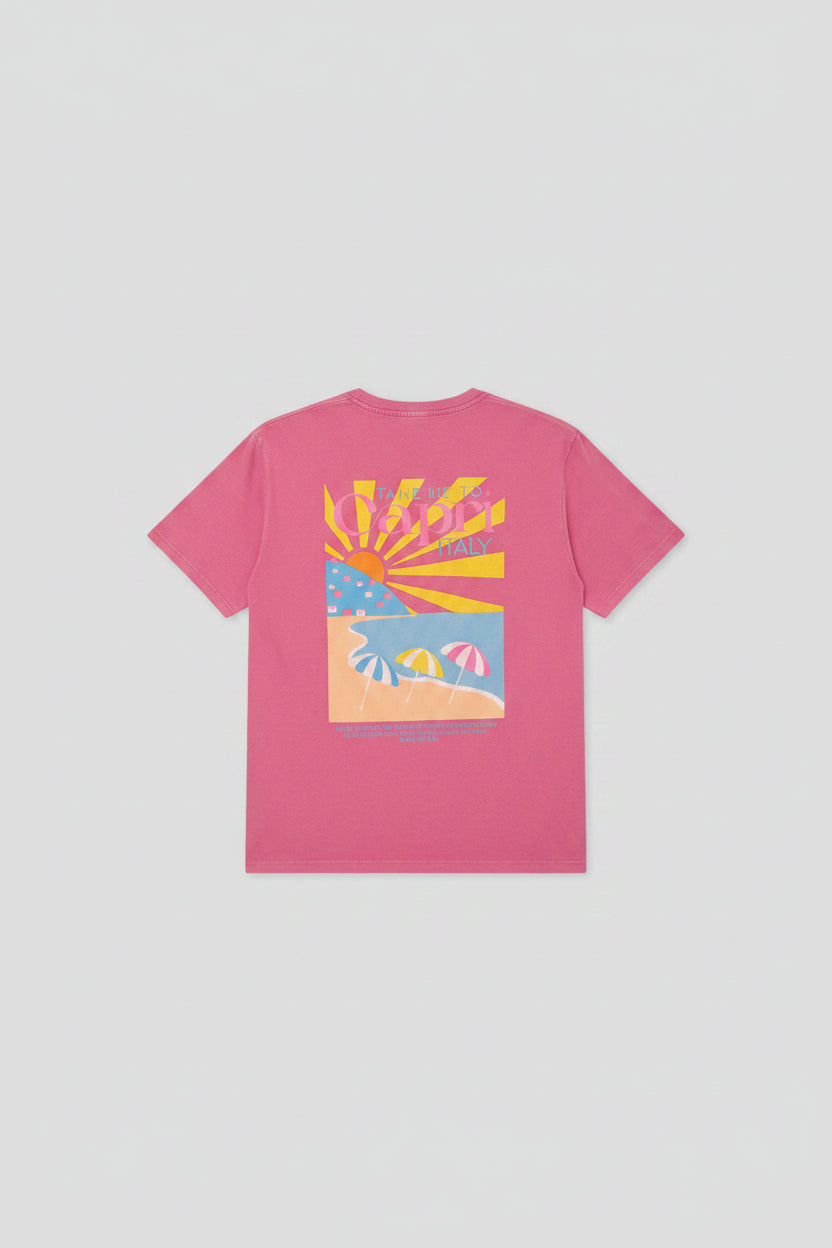 T-shirt femme rose Capri