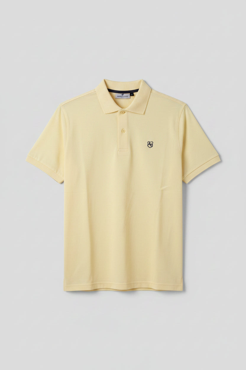 Polo American College Jaune Logo AC