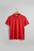 Polo American College rouge Logo AC