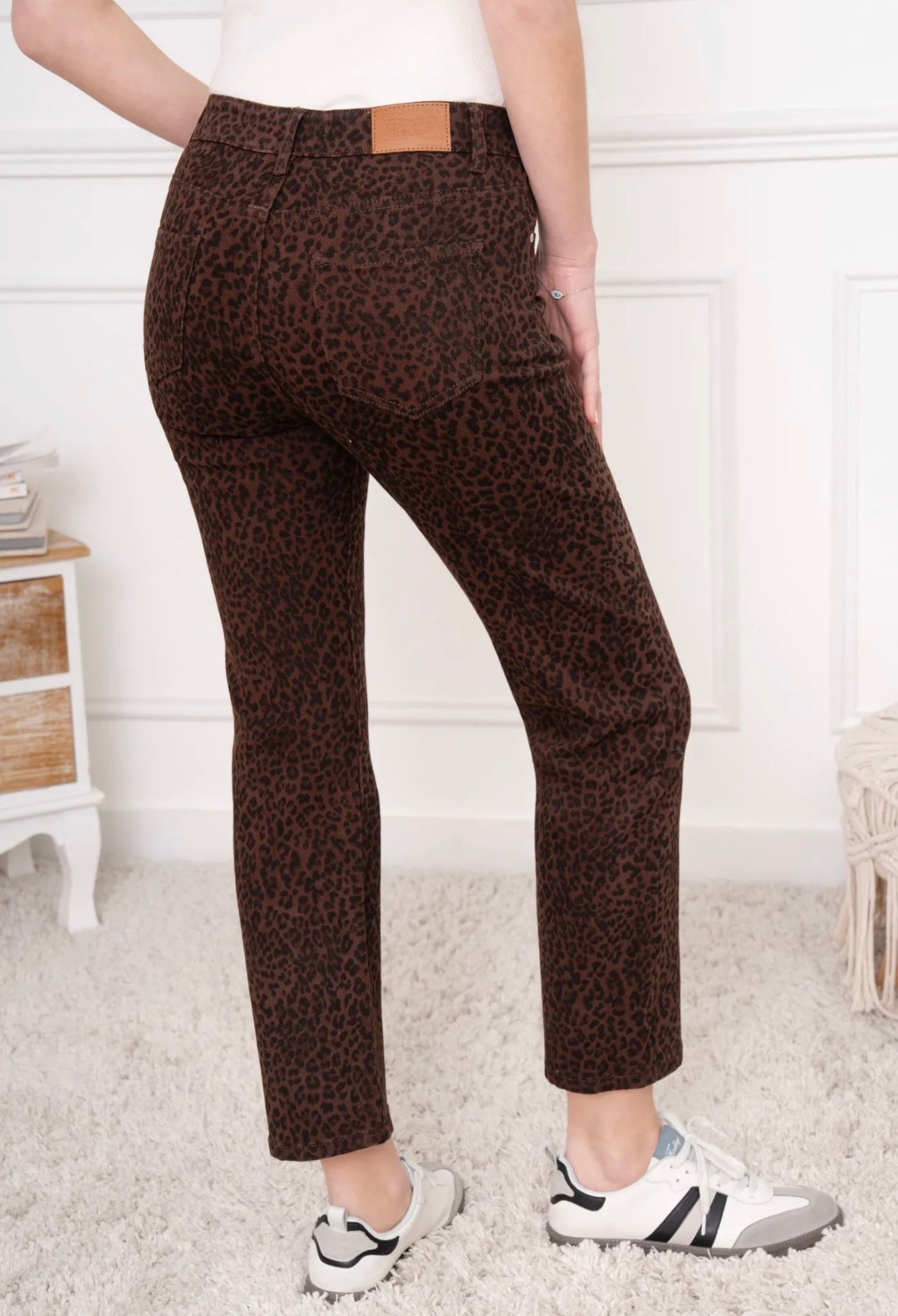 JEANS FOLYROSE LEOPARD FEMME