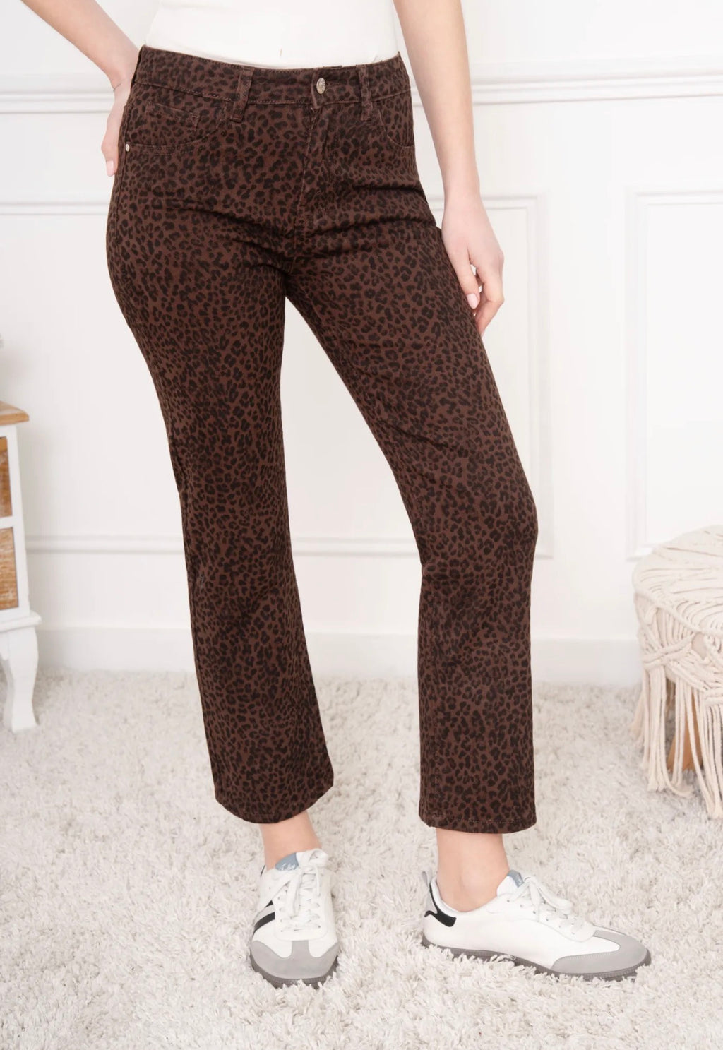 JEANS FOLYROSE LEOPARD FEMME