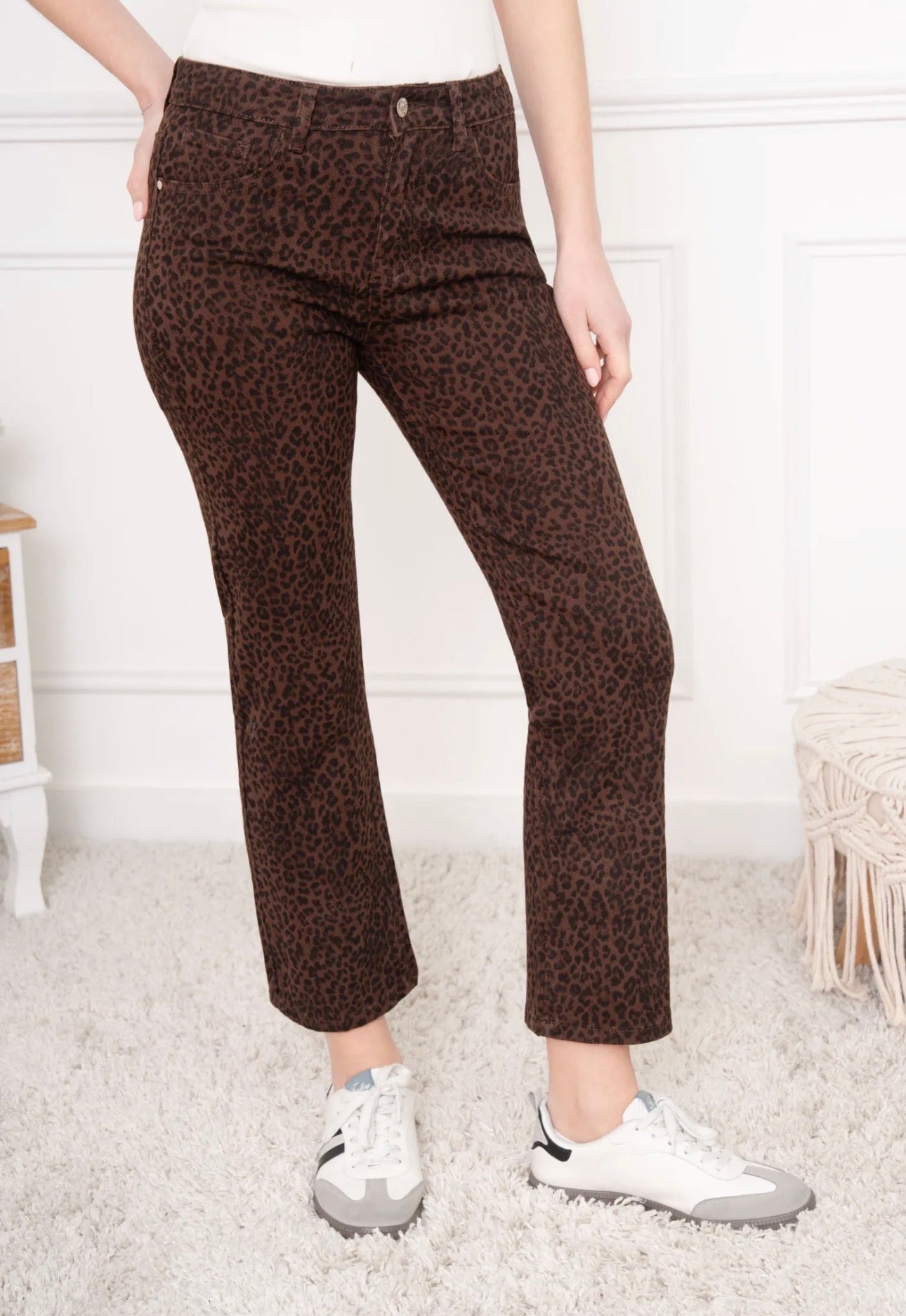 JEANS FOLYROSE LEOPARD FEMME