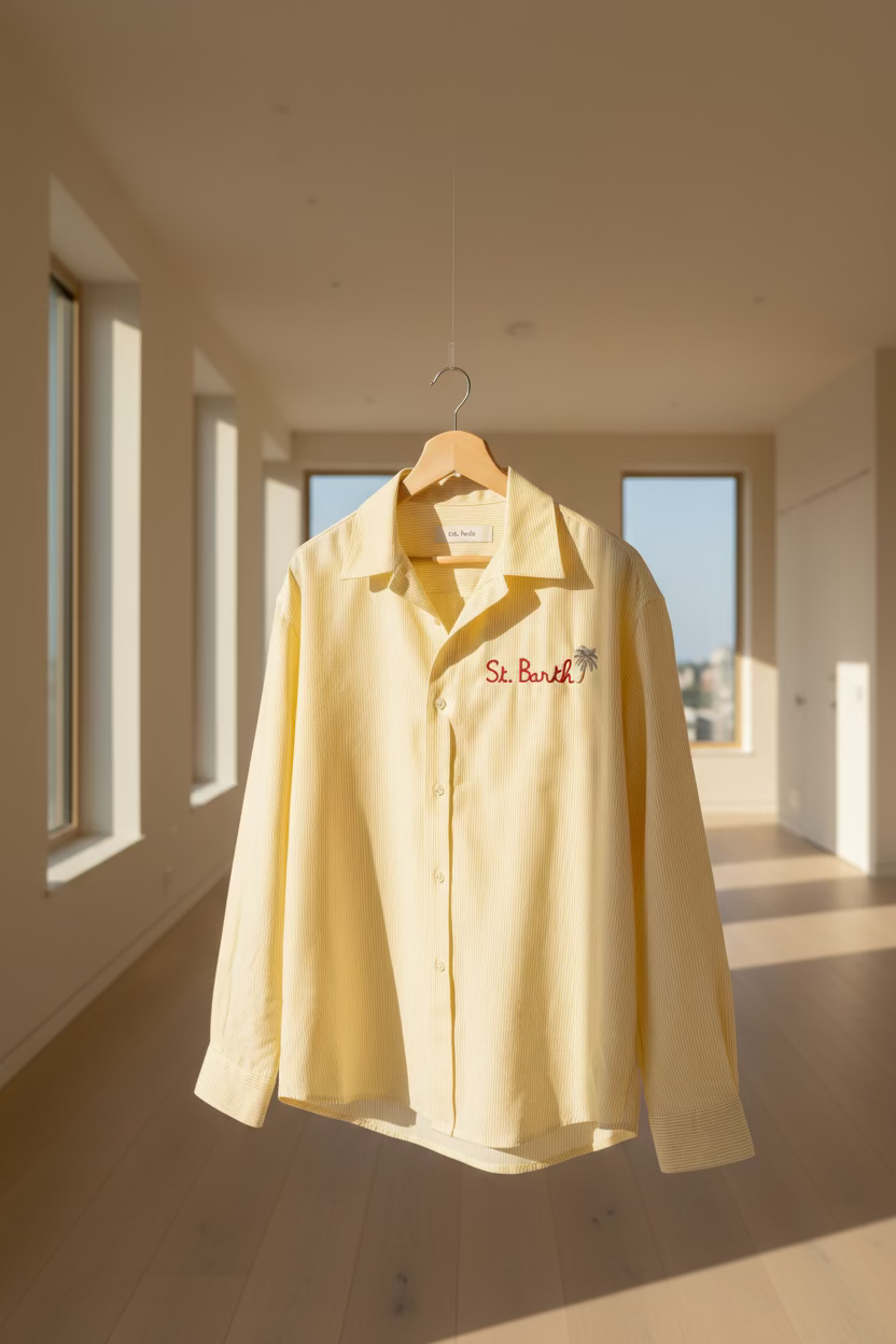 Chemise St-Barth jaune
