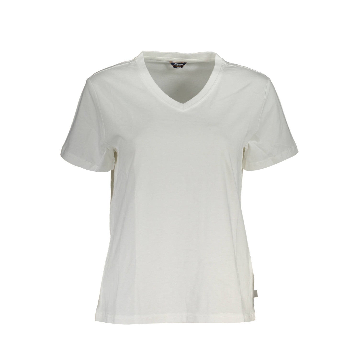 T-SHIRT K-WAY FEMME AMALIA V NECK BLANC