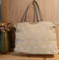 SAC PLAGE TRESSE PAILLE FEMME