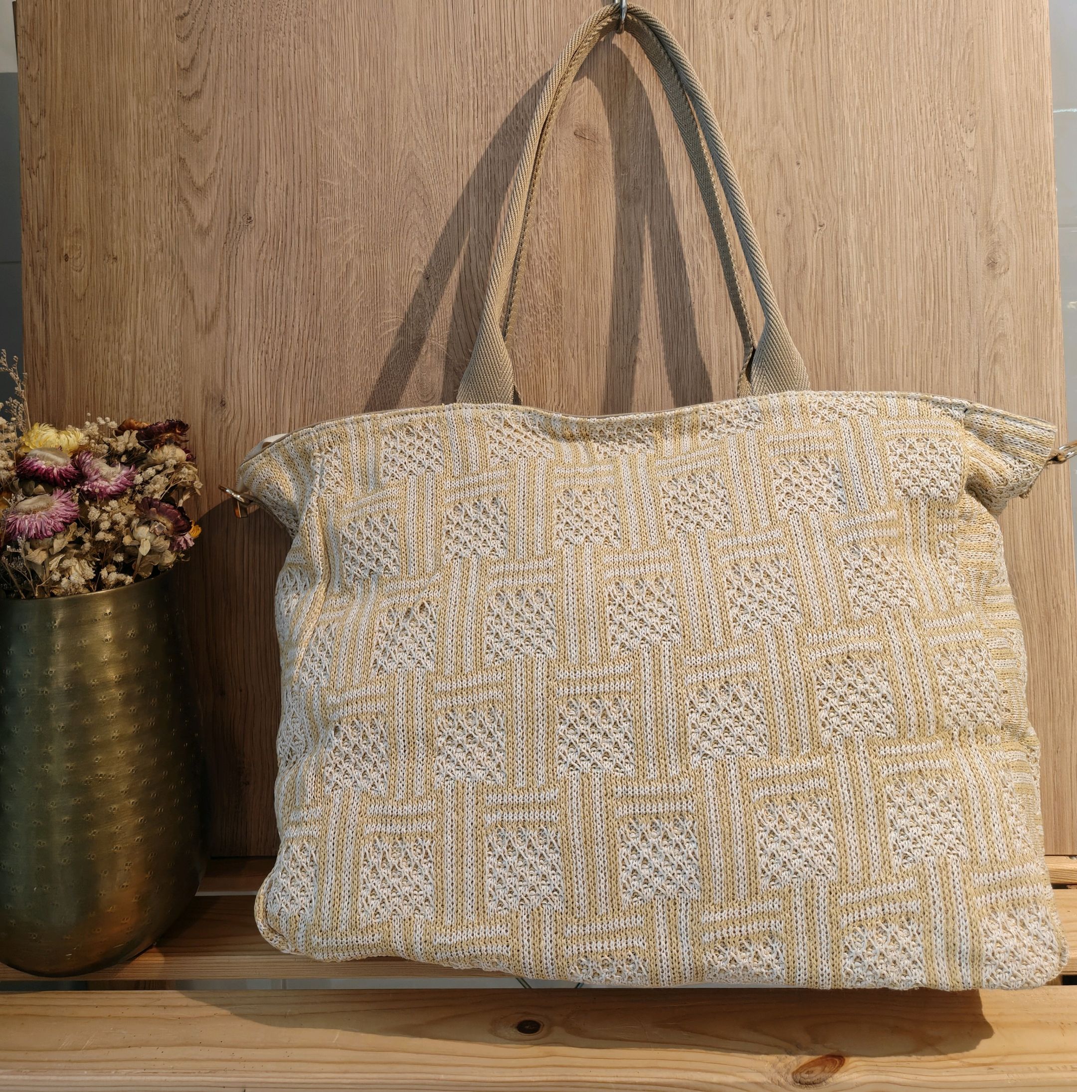 SAC PLAGE TRESSE PAILLE FEMME