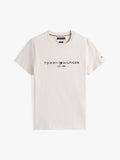 T-SHIRT TOMMY HILFIGER LOGO BEIGE IVOIRE PETAL
