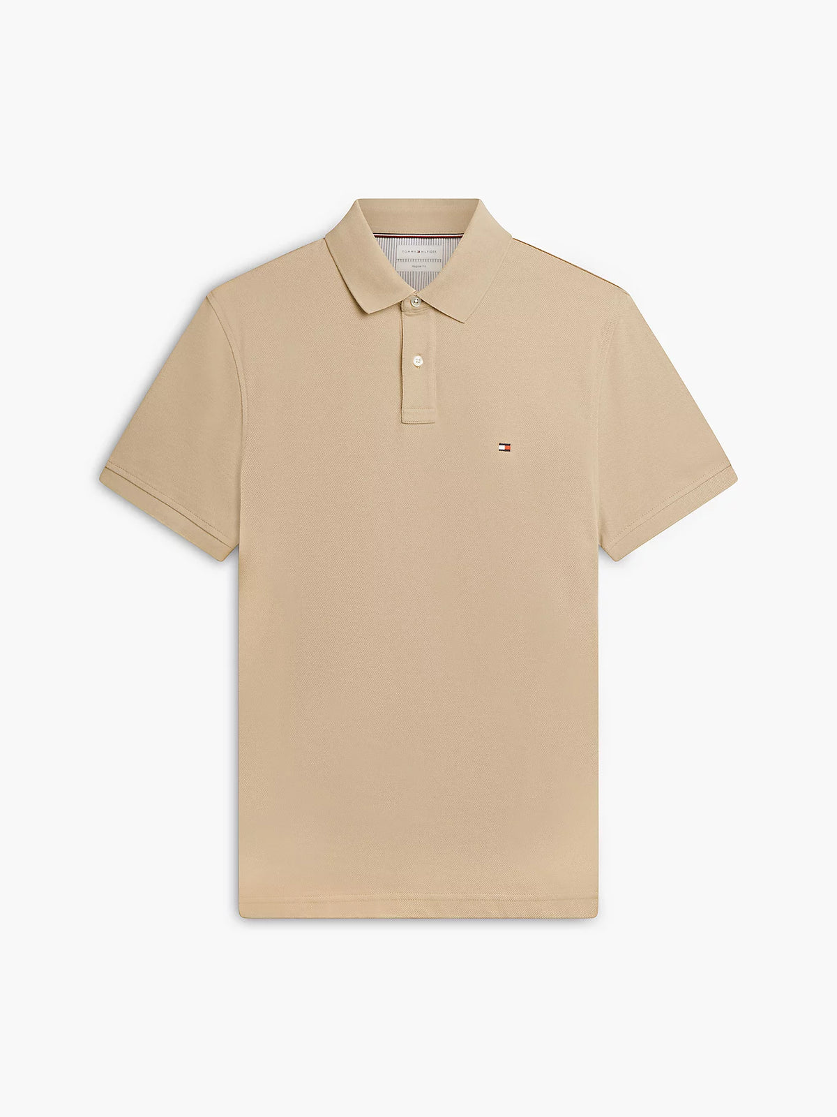 POLO TOMMY HILFIGER REGULAR FIT LOGO BEIGE SANDWOOD