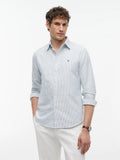 CHEMISE TOMMY HILFIGER RAYURE HERITAGE OXFORD STRIPE HUNTER