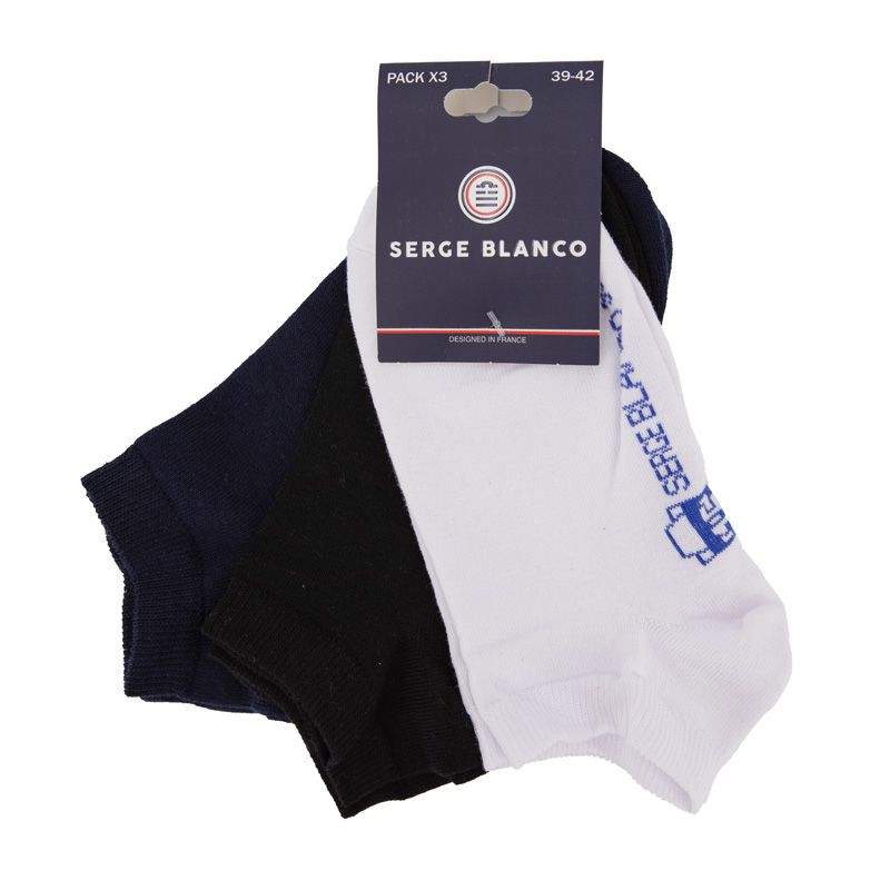 PACK 3 CHAUSSETTES BASSES SERGE BLANCO