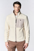 VESTE SHERPA US POLO BLANC