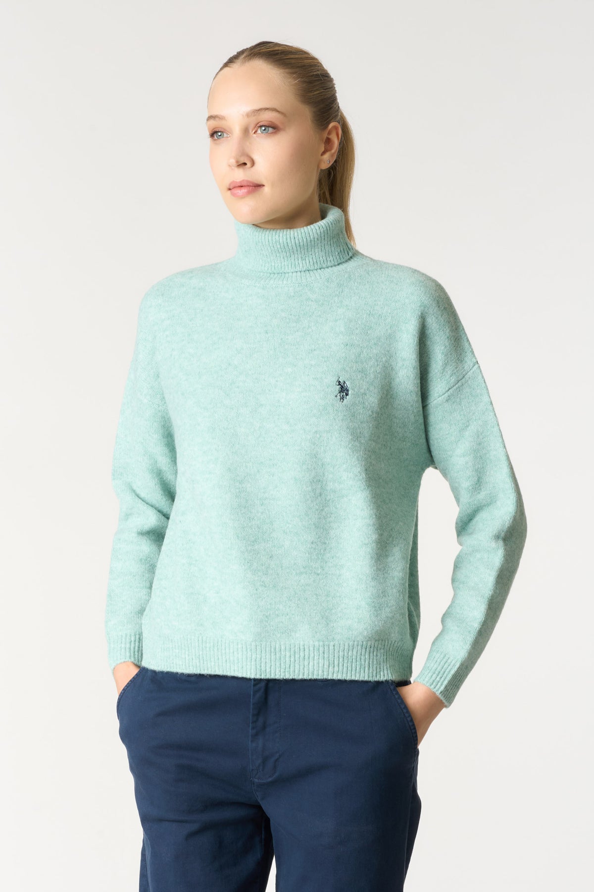 Pull col roulé AUREA US POLO