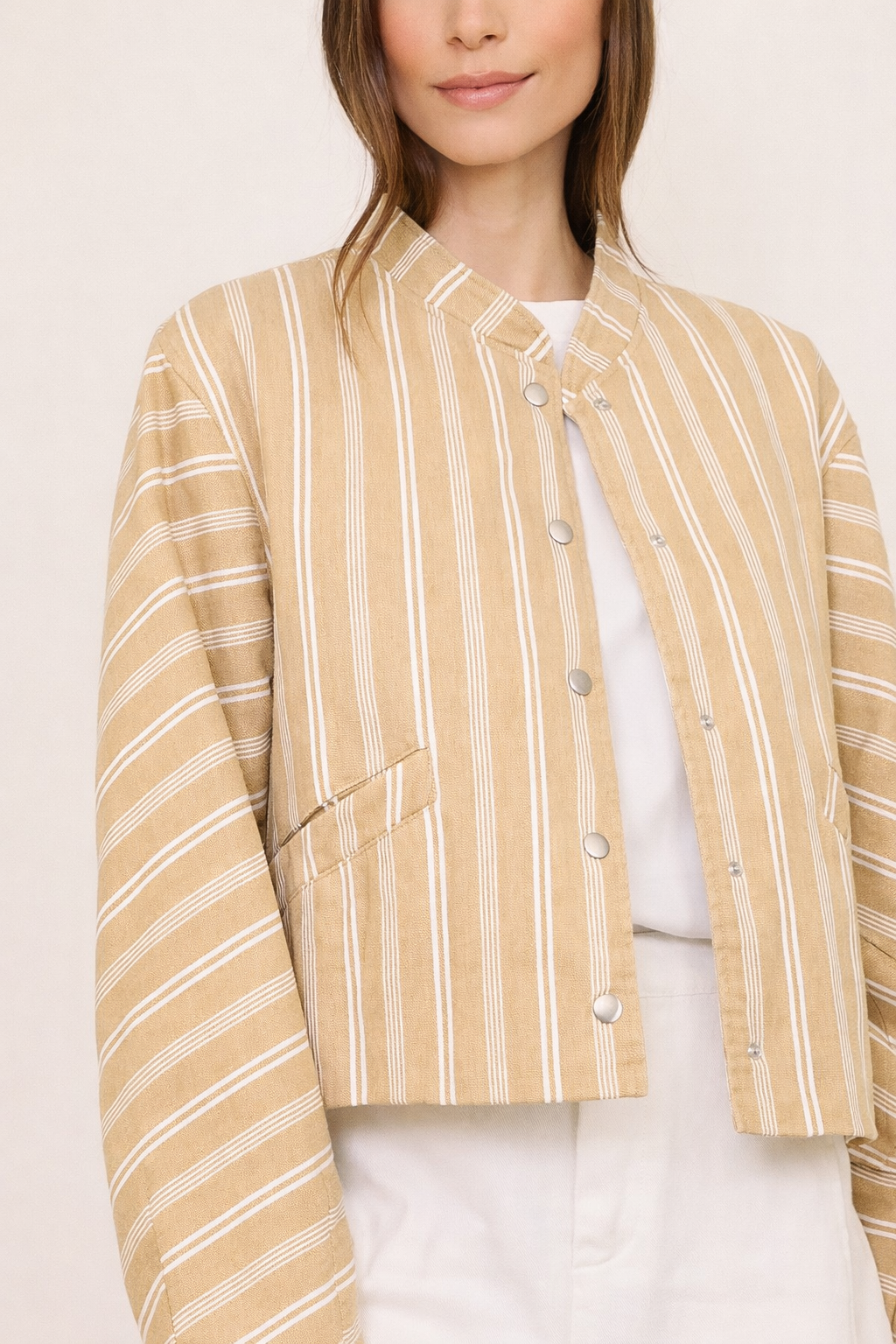 VESTE FEMME BOLERO BEIGE FELKOO