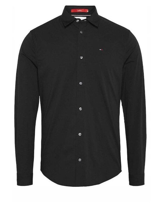 CHEMISE TOMMY JEANS BLACK COTON