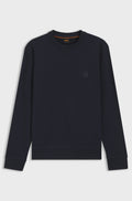 SWEAT HUGO BOSS COL ROND NAVY WESTART PATCH
