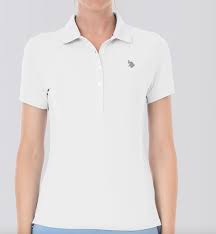 POLO FEMME US POLO MYA BLANC