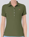 US POLO MYA KHAKI WOMEN'S POLO SHIRT