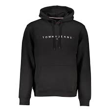 SWEATSHIRT TOMMY JEANS HOODIE LINEAR LOGO EXT BLACK
