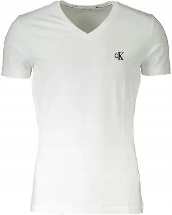 T-SHIRT CK ESSENTIAL V NECK WHITE