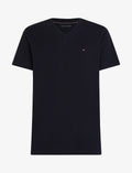 T-SHIRT TOMMY HILFIGER COL V  ESSENTIAL V NECK NAVY BLUE