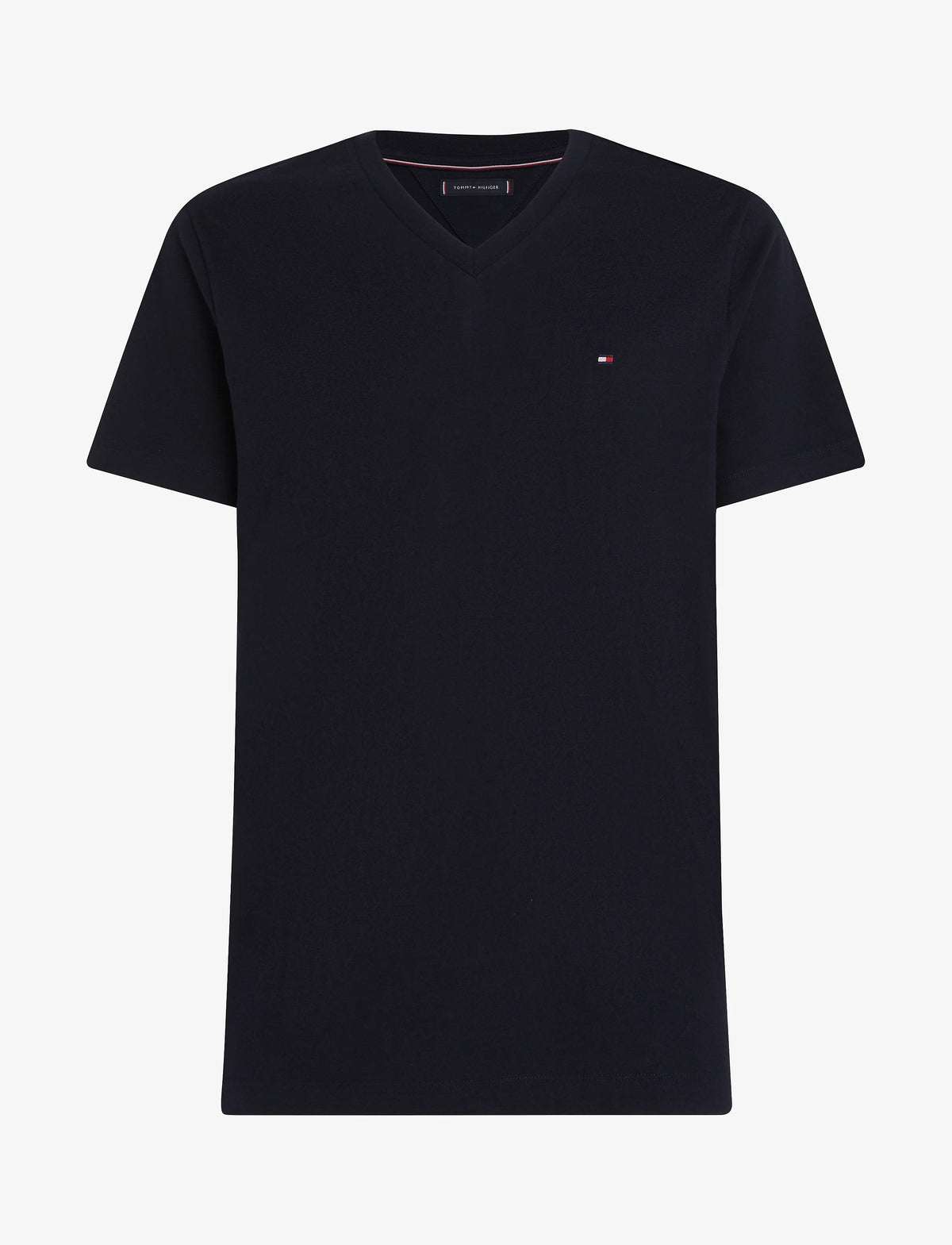 T-SHIRT TOMMY HILFIGER COL V  ESSENTIAL V NECK NAVY BLUE
